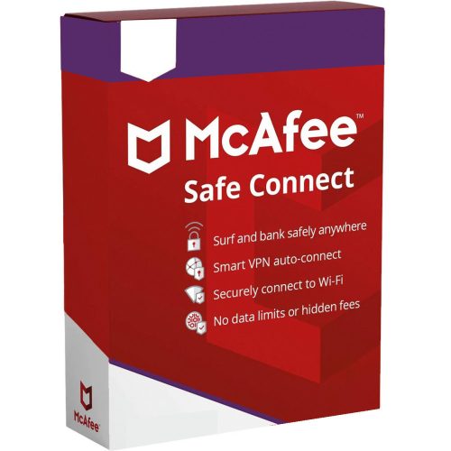 Licență McAfee Safe Connect VPN (5 dispozitive / 1 an)